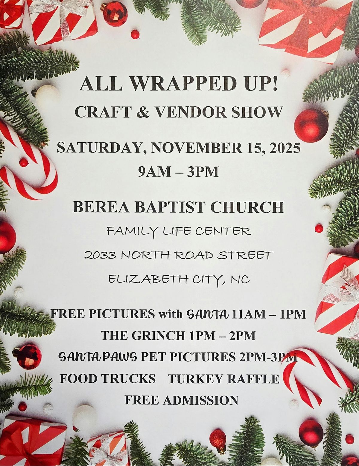 ALL WRAPPED UP! Craft & Vendor Show