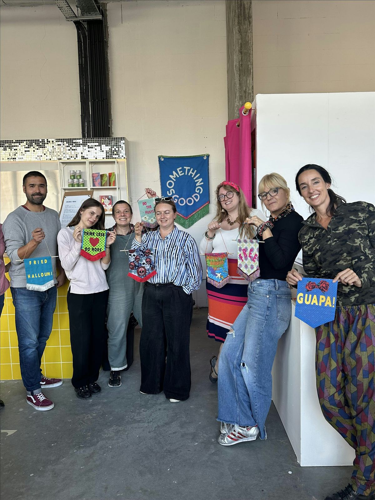 No-Sew Fabric Wall Hanging Workshop \u2013 Pennant Banner Making