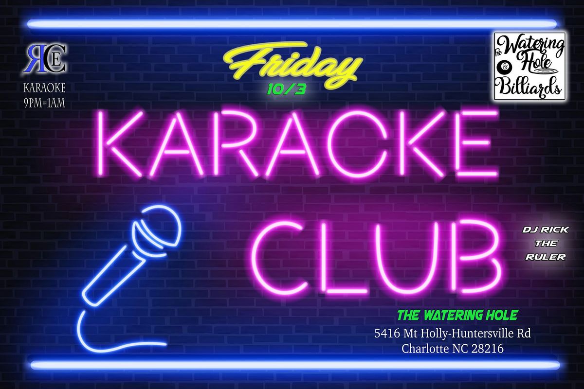 Karaoke Night at the Watering Hole & Billiards