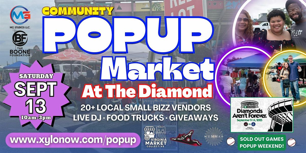 Popup Market At The Diamond September 13 Diamonds Aren't Forever Weekend