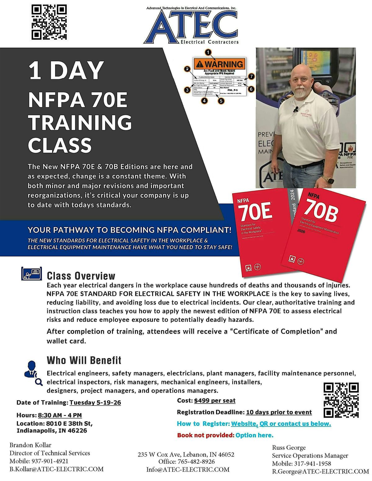 NFPA 70E Electrical Safety Training Class Presented by ATEC Electric