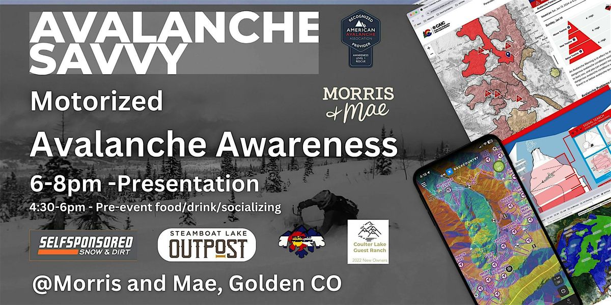 Motorized Avalanche Awareness  Night in Golden, CO