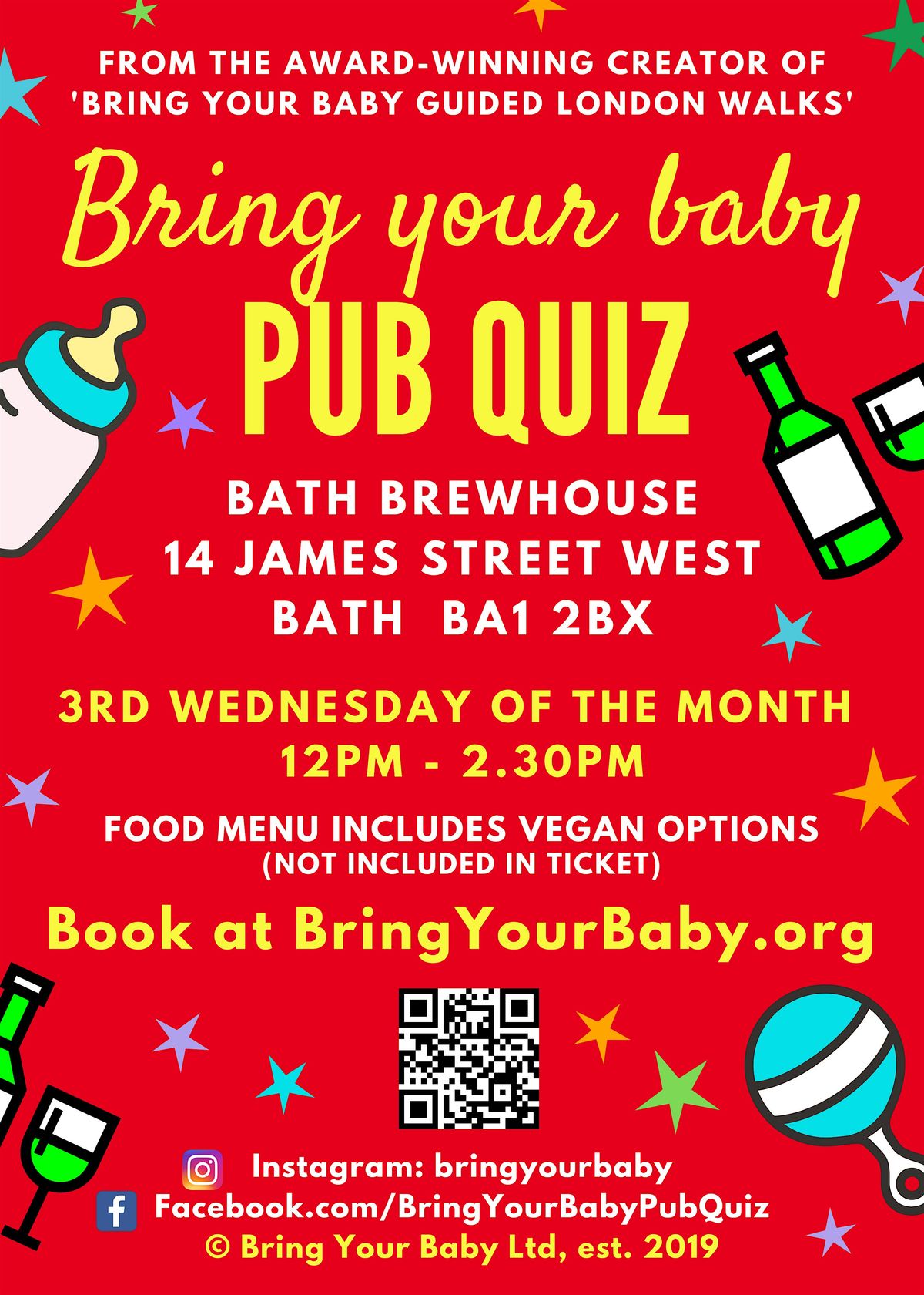 BRING YOUR BABY PUB QUIZ @ Bath Brewhouse, BATH near BRISTOL, CHELTENHAM