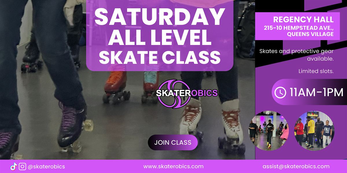 SATURDAY ALL LEVEL SKATE LESSONS AT REGENCY HALL