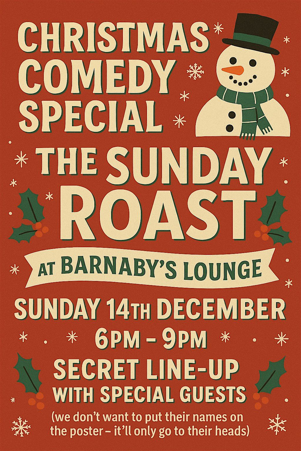 The Sunday Roast - Christmas Comedy Special