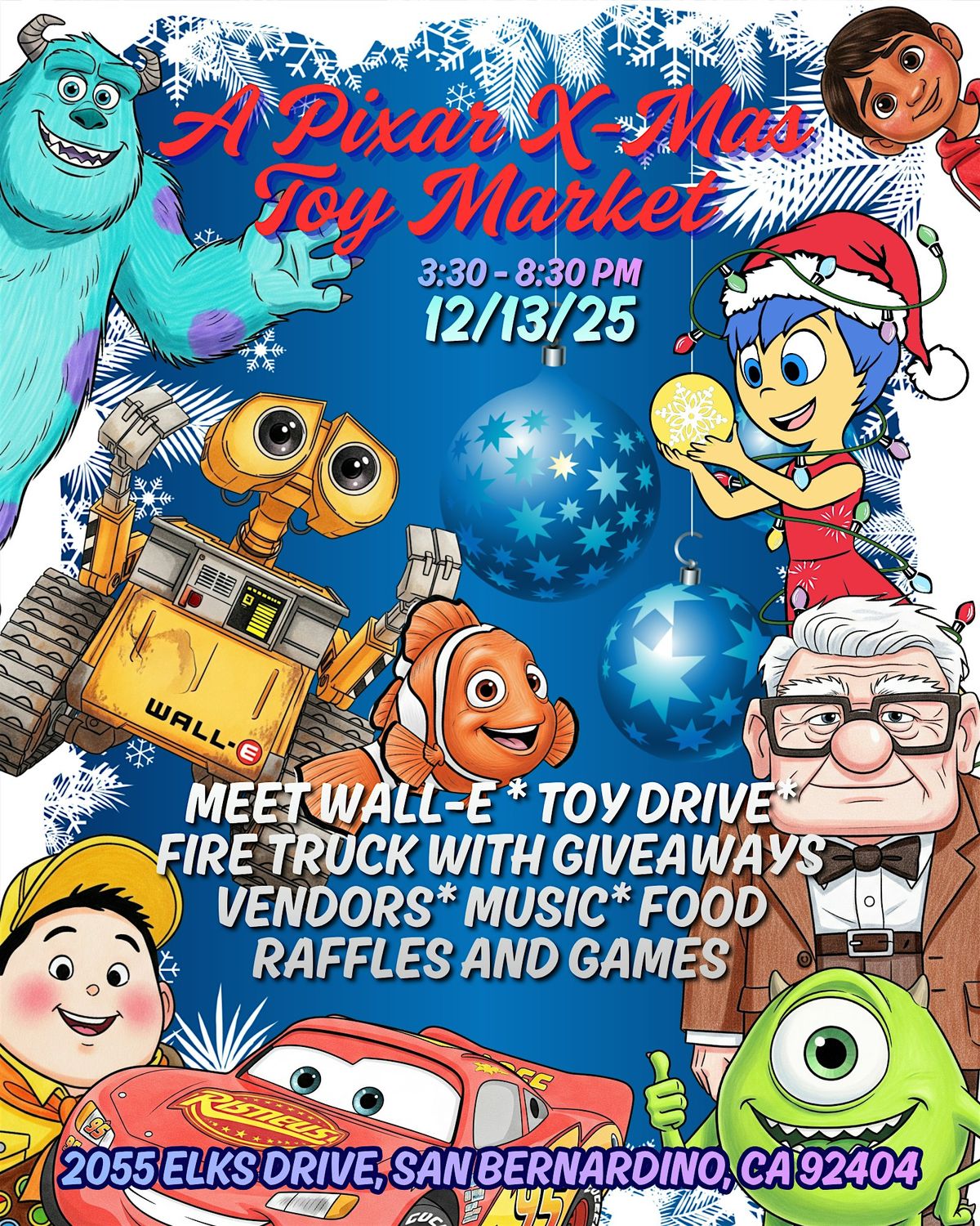 A Pixar X-MAS  Toy Market