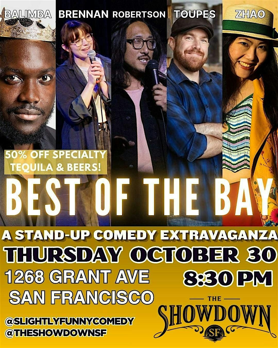 "BEST OF THE BAY" Stand-Up Comedy @ The Showdown (North Beach, SF)