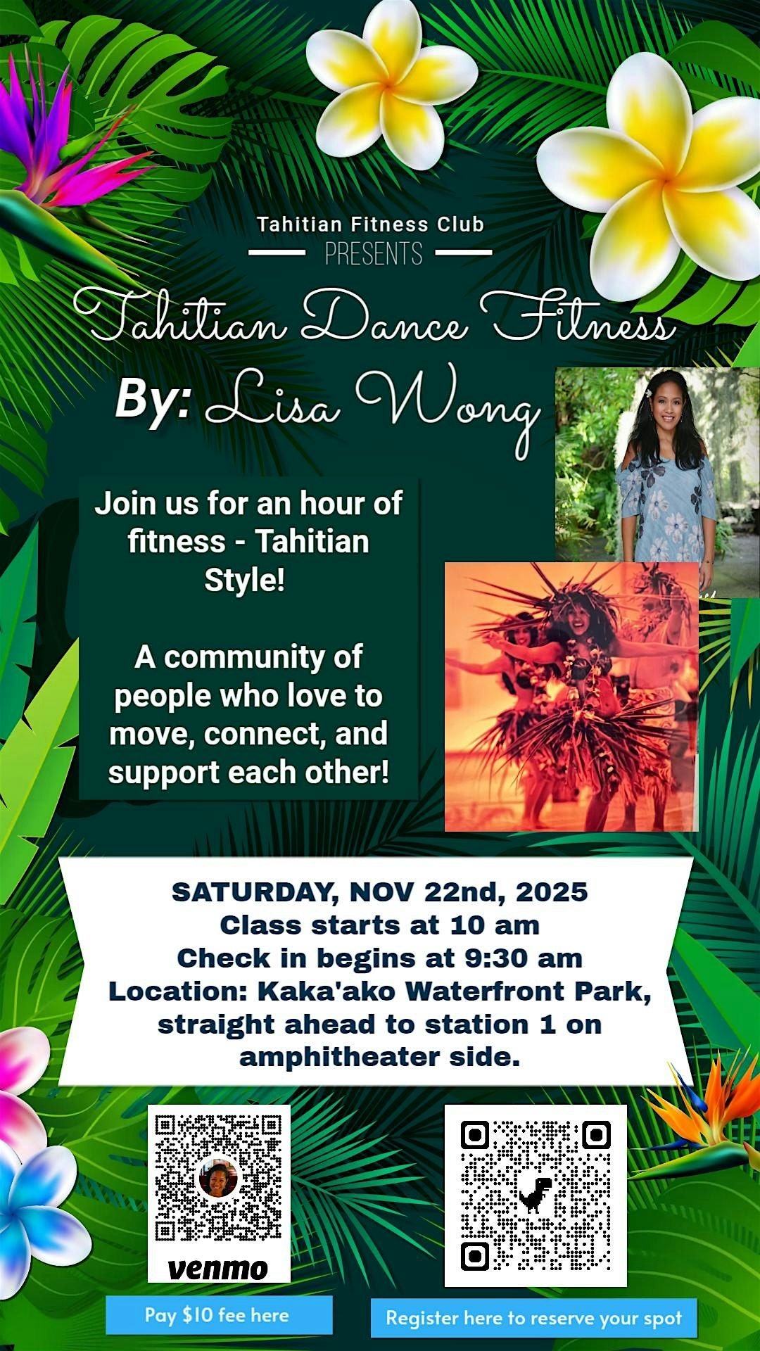 Join us for an hour of Tahitian Dance FITNESS!
