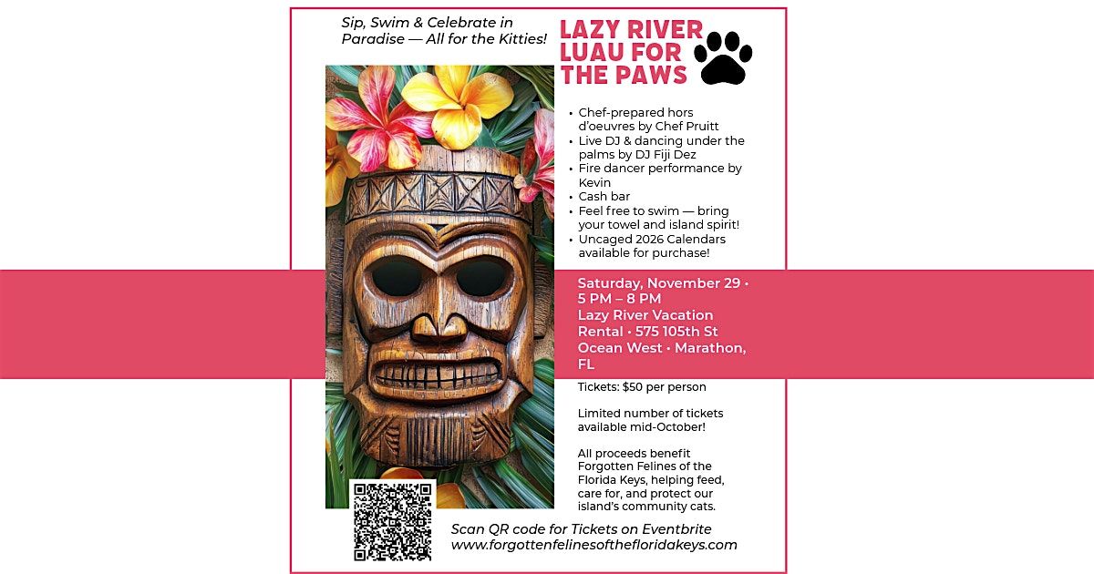 Lazy River Luau for the Paws!