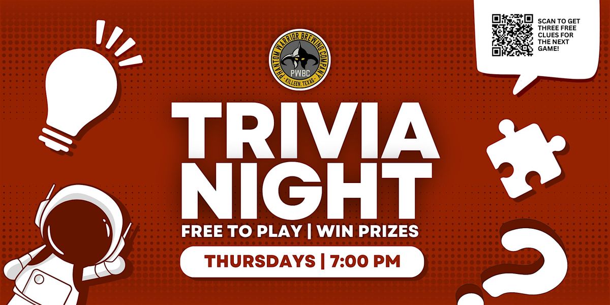 Trivia Night at Phantom Warrior Brewing Company Killeen