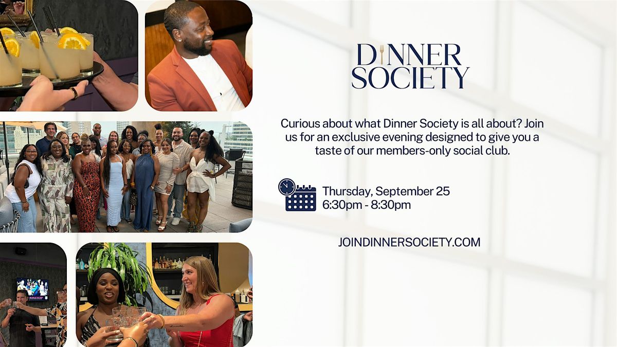 Taste of Dinner Society: Frisco Recruitment Social
