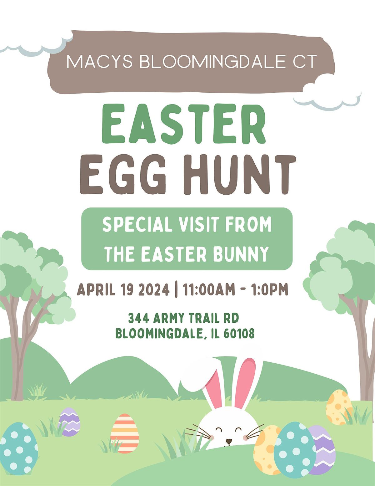 Easter Egg Hunt @ Macy's Bloomingdale Ct
