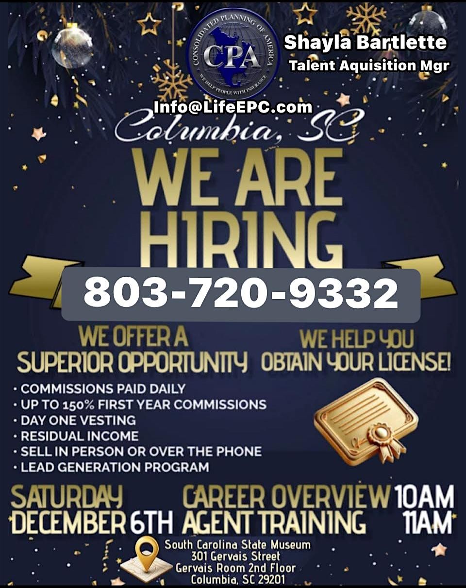 COLUMBIA SC FE AGENT CELEBRATION