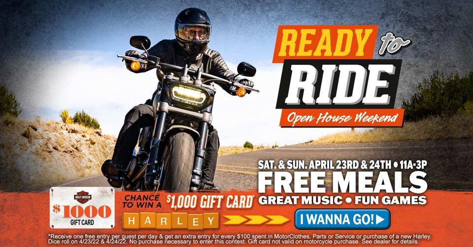 Harley Weekends Ready to Ride Open House Weekend 4/23-4/24 at Huntington Beach Harley ...