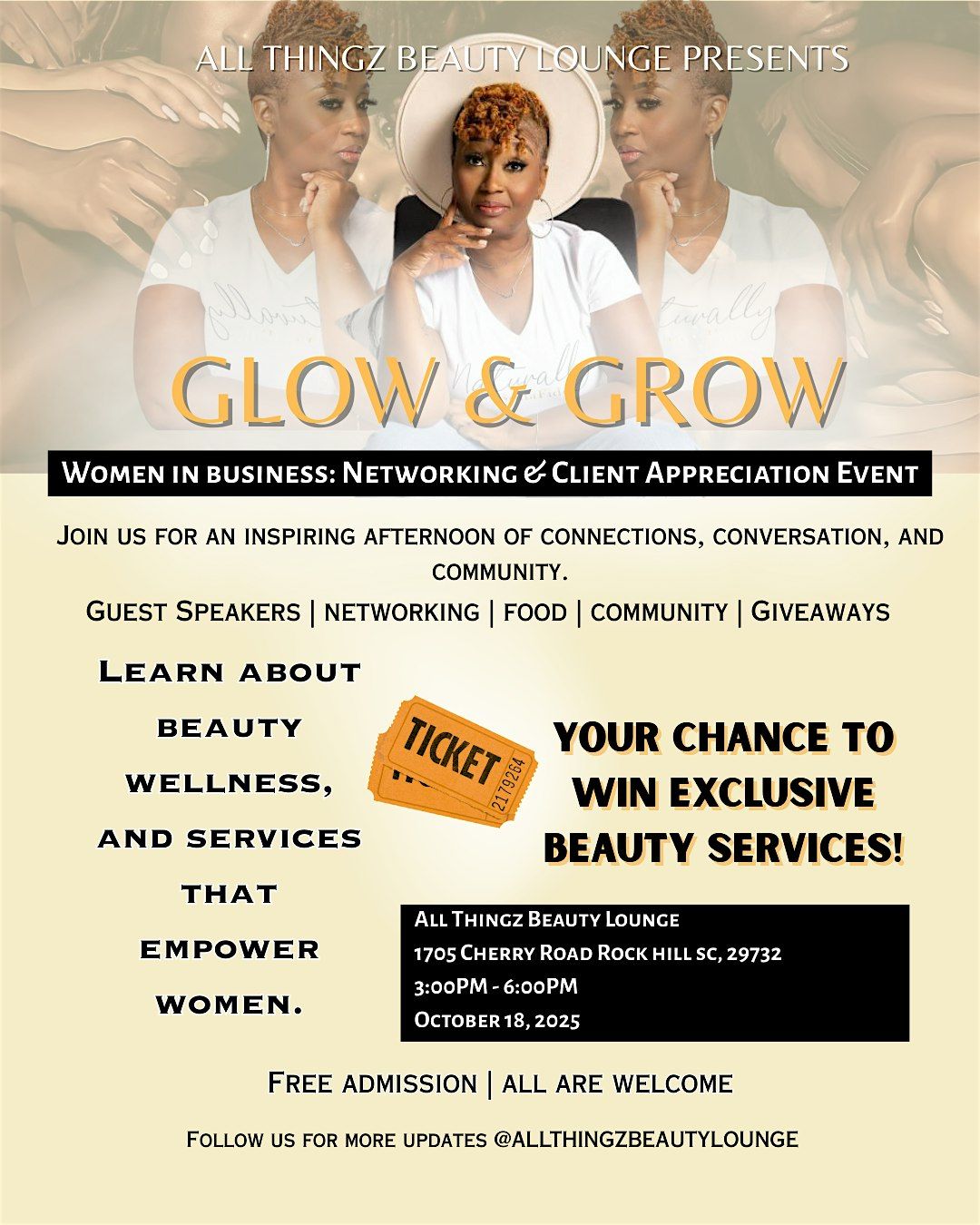 Glow & Grow: Women in business networking and client appreciation