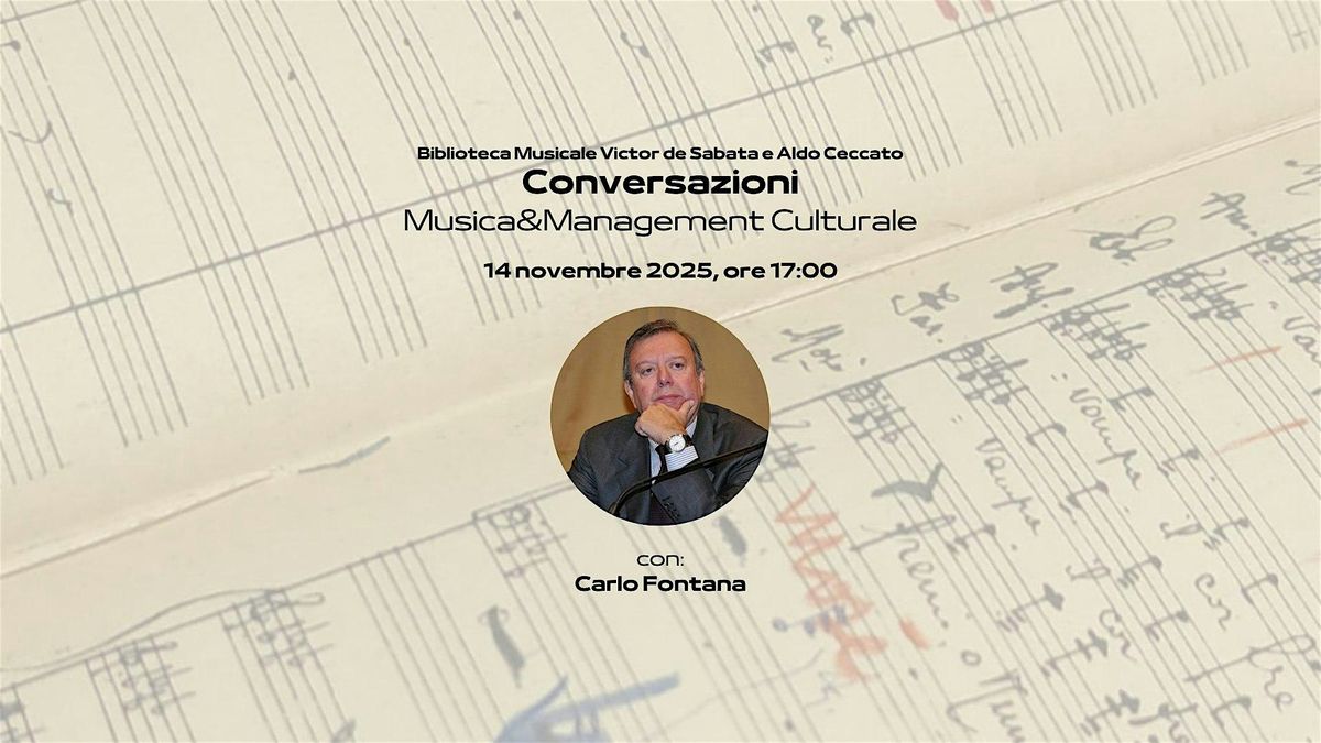 Conversazioni: Musica&ManagementCulturale