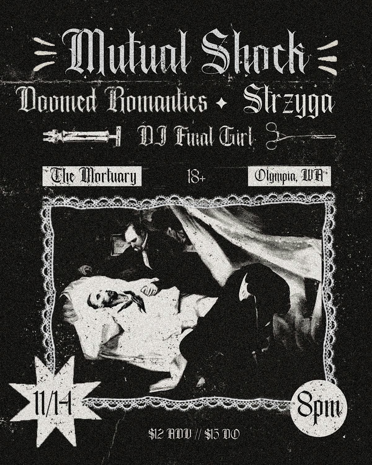 Mutual Shock, Doomed Romantics, STRZYGA and DJ Final Girl @ The Mortuary