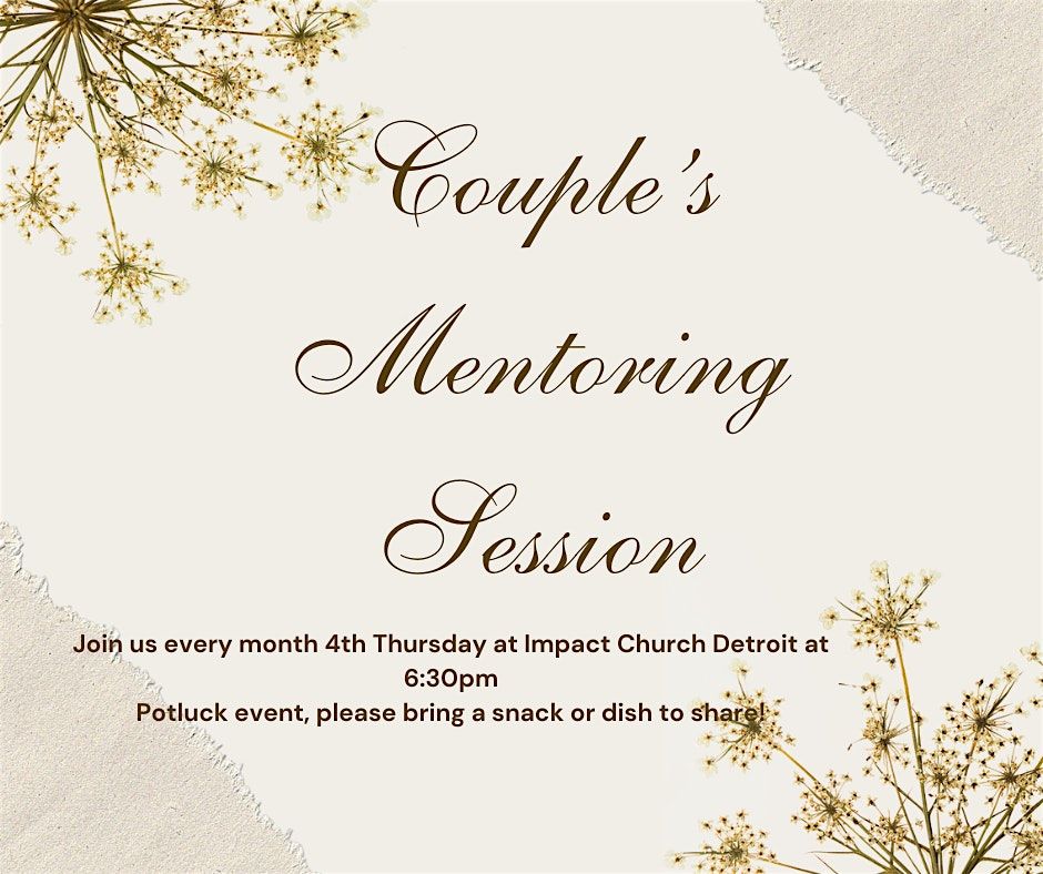 Monthly Couple's Mentoring Event