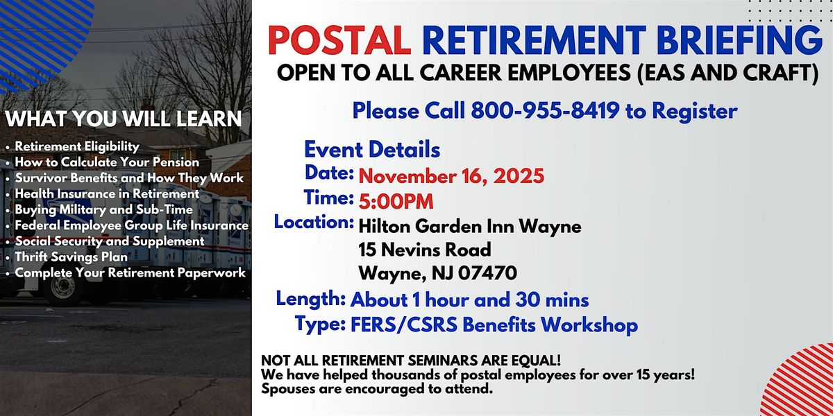 Benefits Seminar Wayne - 11\/16\/25(5PM)