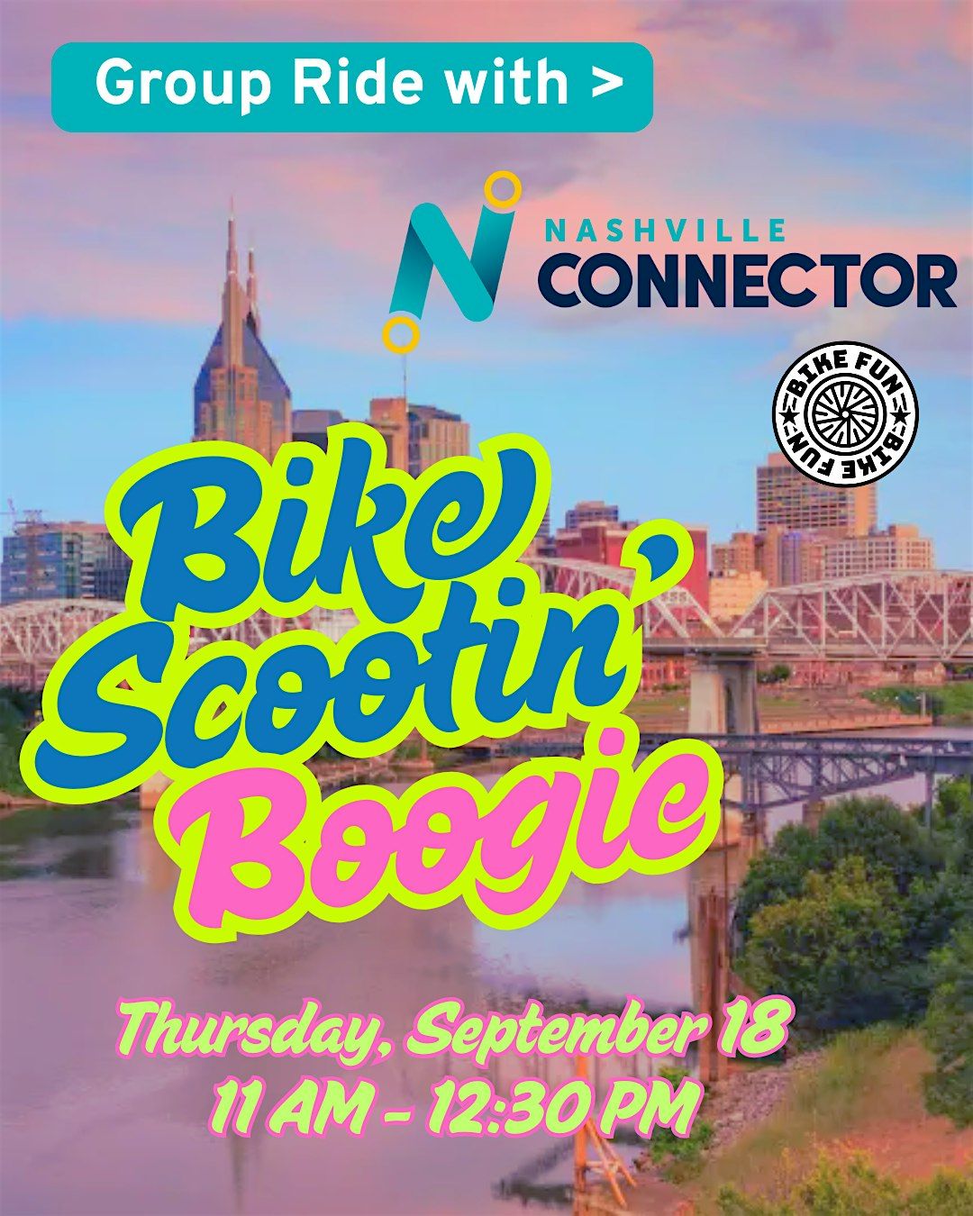 Group Bike Ride with Nashville Connector and Nashville Bike Fun