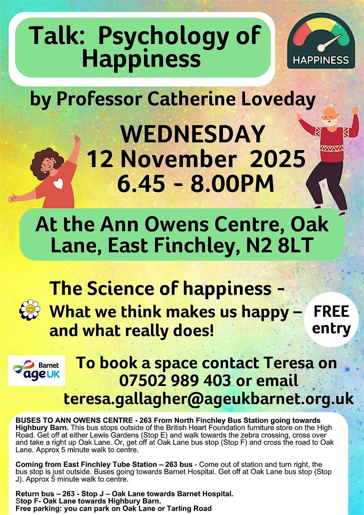 Talk: the science of happiness