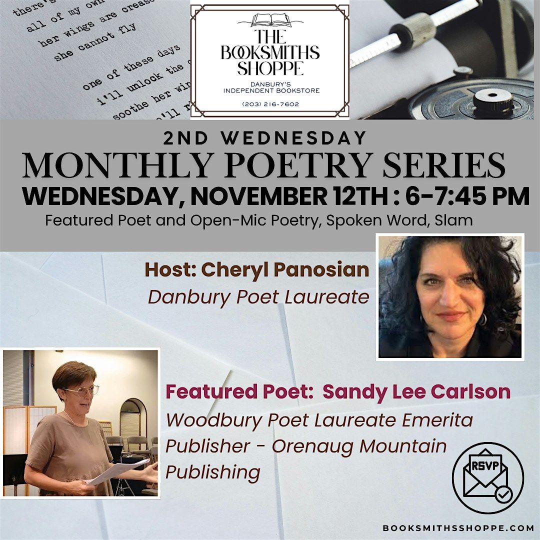 Monthly Poetry Series: Poet Laureates Cheryl Panosian & Sandy Lee Carlson