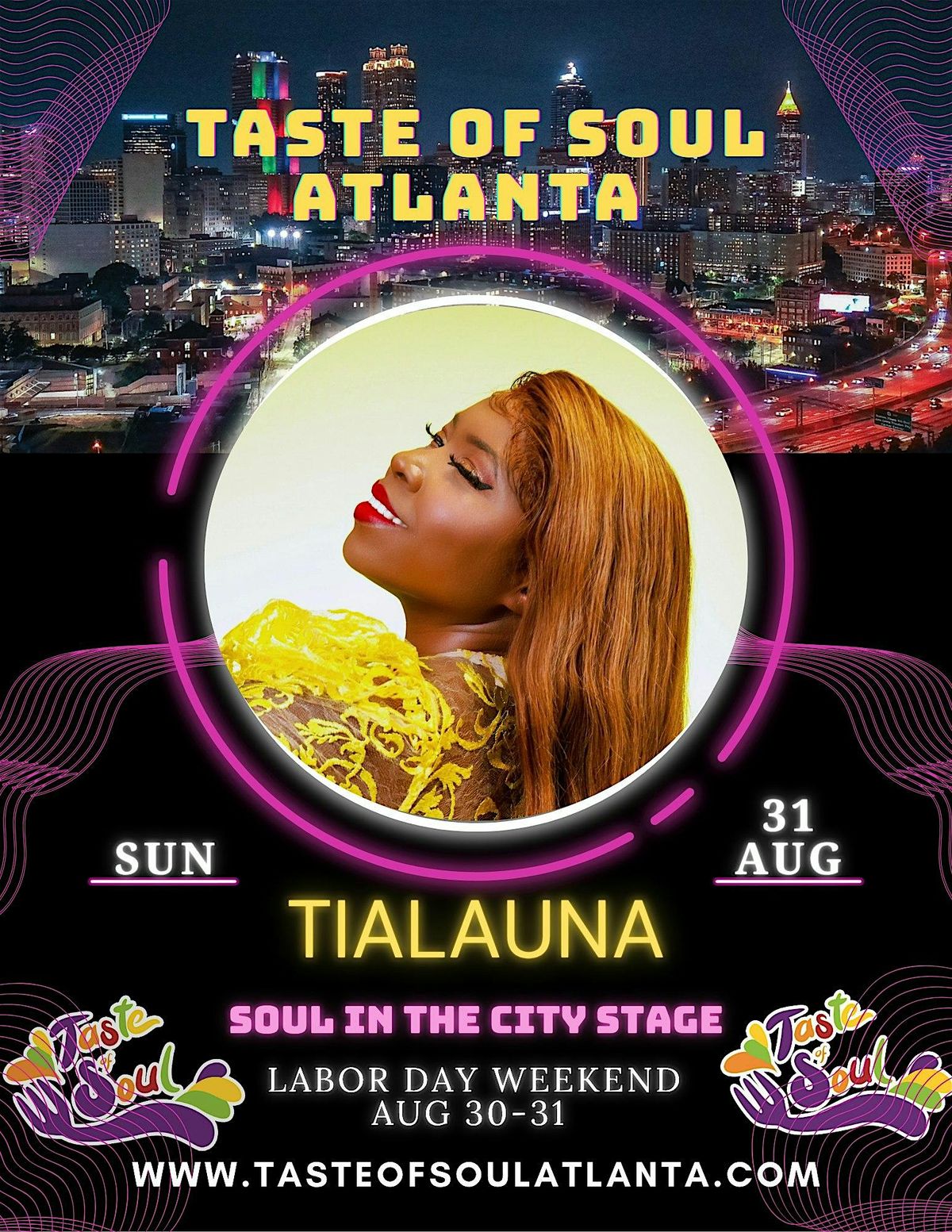 Tialauna LIVE @ Taste Of Soul Festival Atlanta