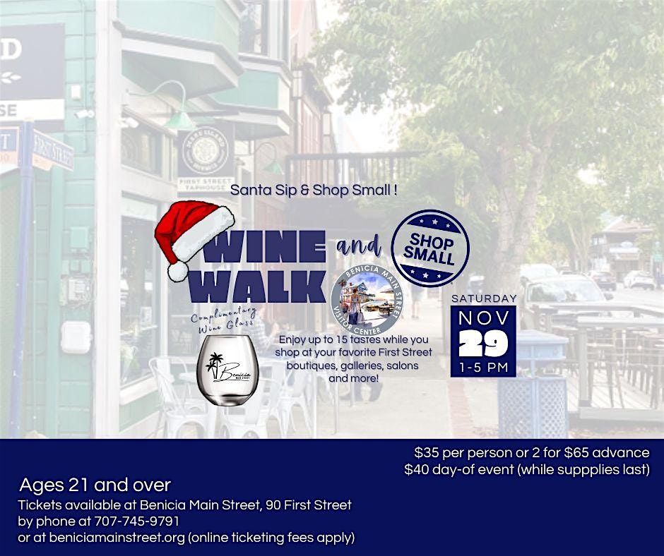 Santa Sip and Shop Small Wine Walk 2025