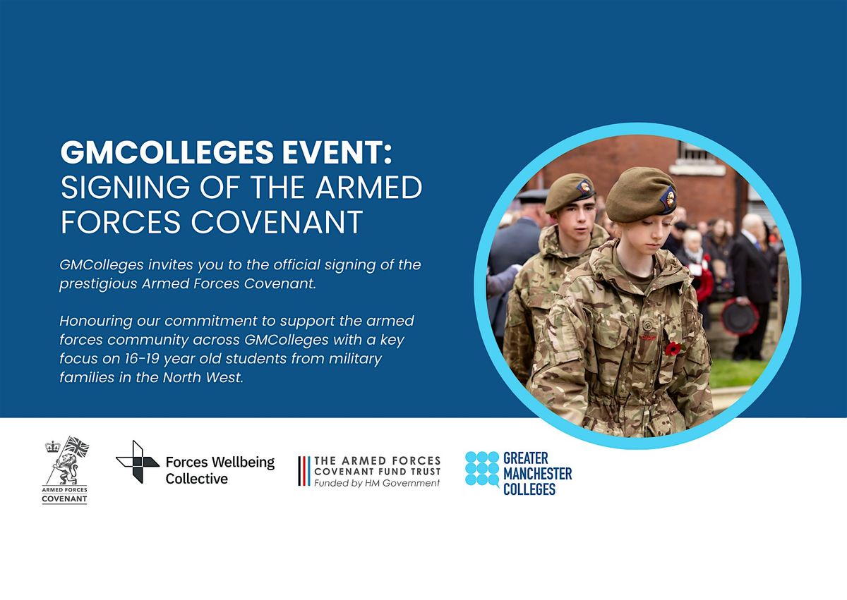 GMColleges Event: Signing of the Armed Forces Covenant