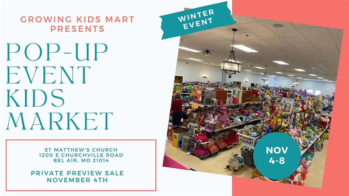 Pop-Up Kids Consignment Sale - Bel Air Winter 2025