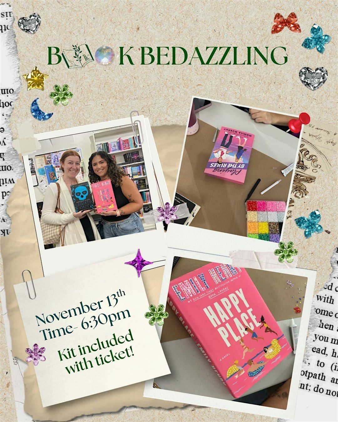 Book Bedazzling Party!