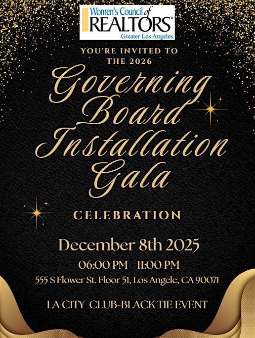Governing Board Installation Gala