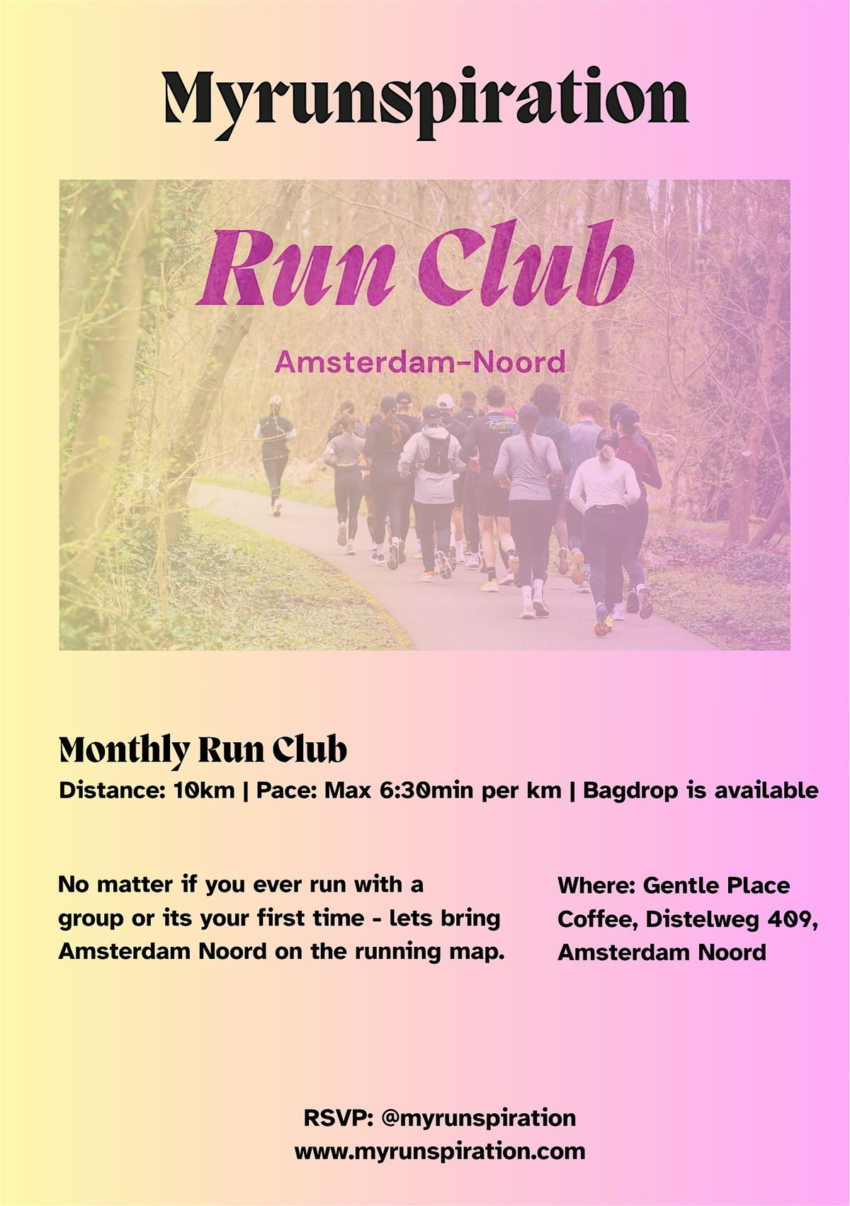 Myrunspiration Run Club - Amsterdam Noord