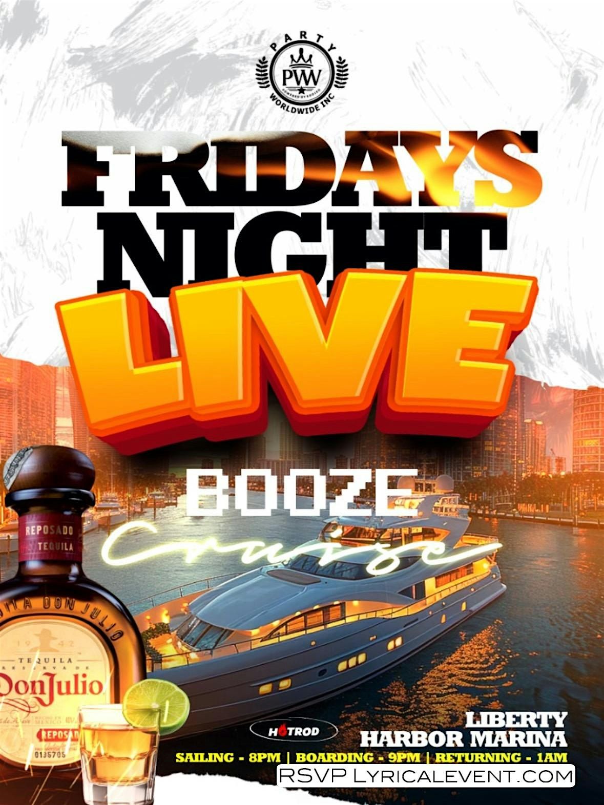 Friday Night Live On A Yacht From Jersey City