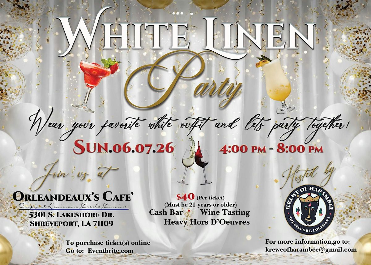Krewe of Harambee Annual White Linen Party