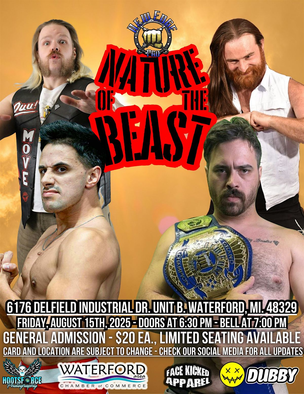 New Edge Pro Wrestling presents: NATURE OF THE BEAST
