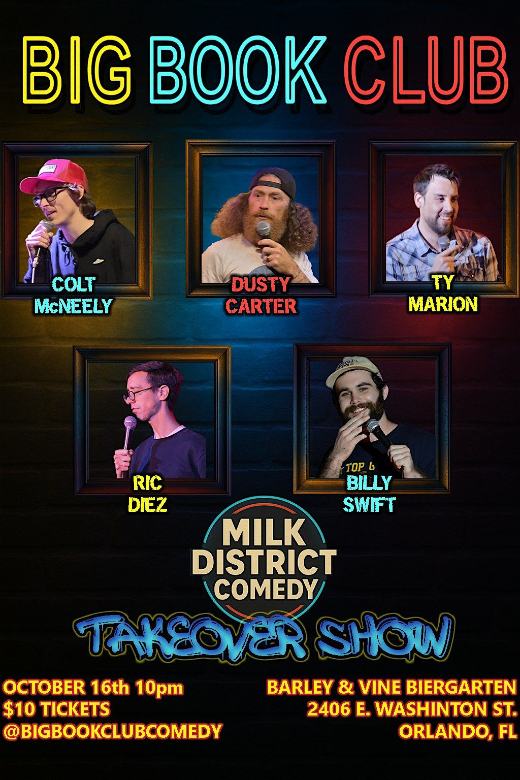 Big Book Club Milk District Takeover - Orlando, FL