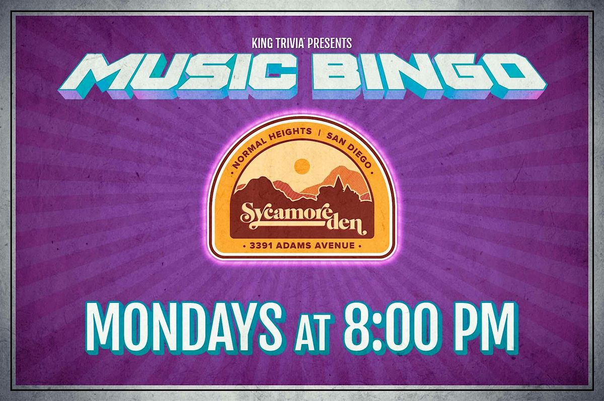 Music Bingo at Sycamore Den