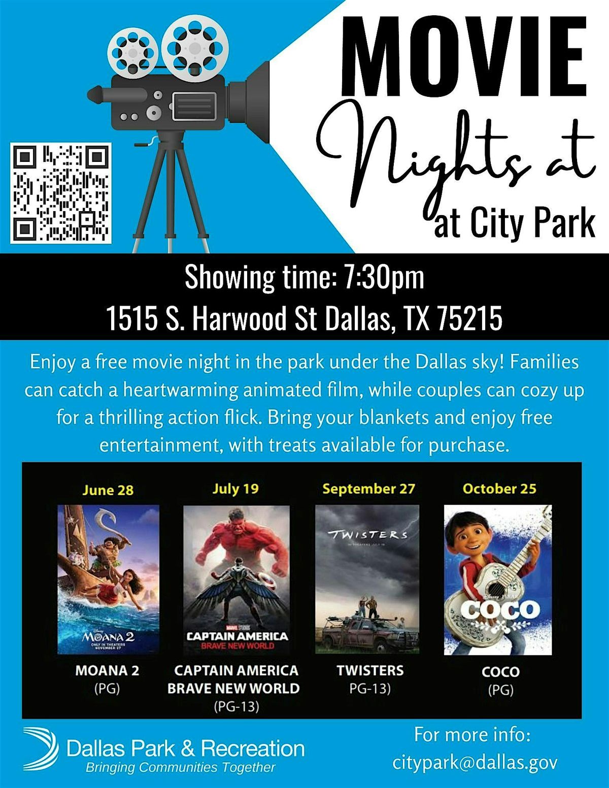 Movie Nights at City Park: Coco