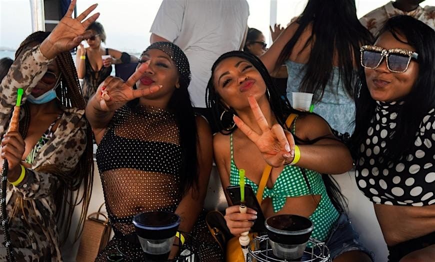 MIAMI BOOZE CRUISE  -  HIP HOP PARTY BOAT  - TWERKING CONTEST - OPEN BAR