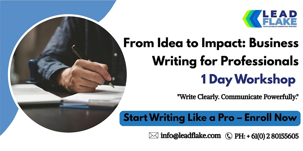 Strategic Writing Skills for the Workplace in Wellington