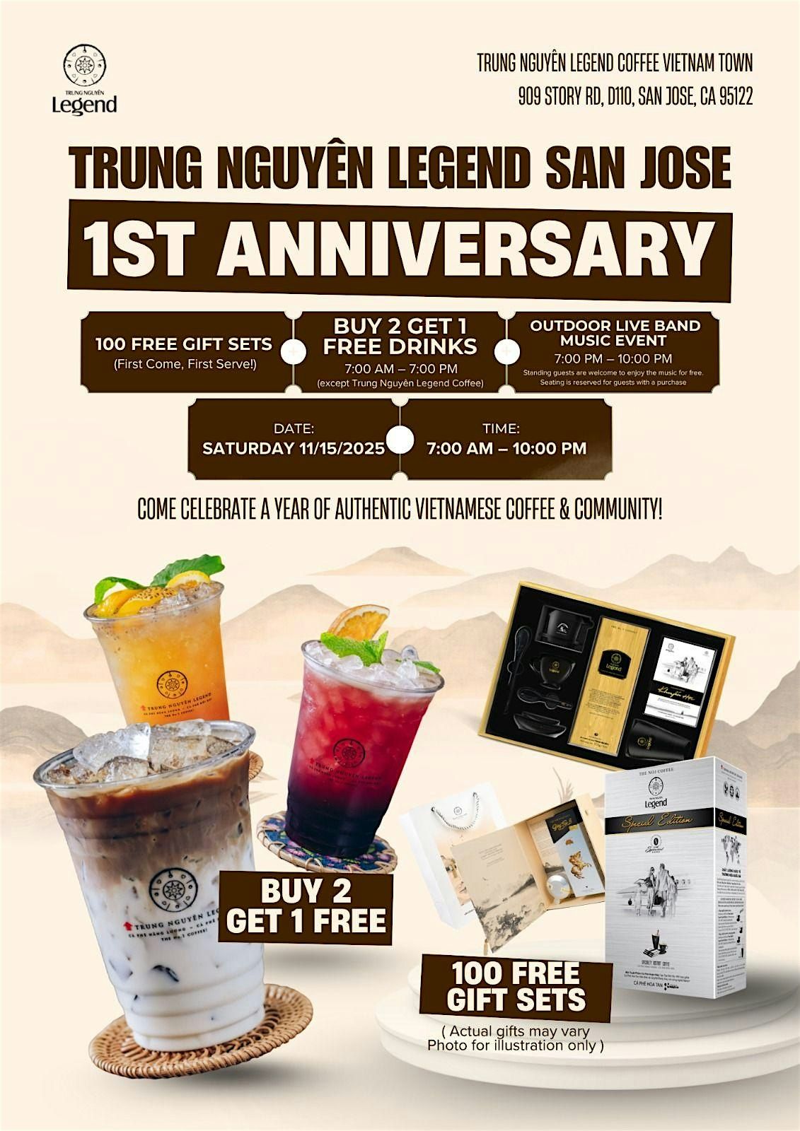 Trung Nguyen Legend 1st Anniversary Celebration + Night Live Music