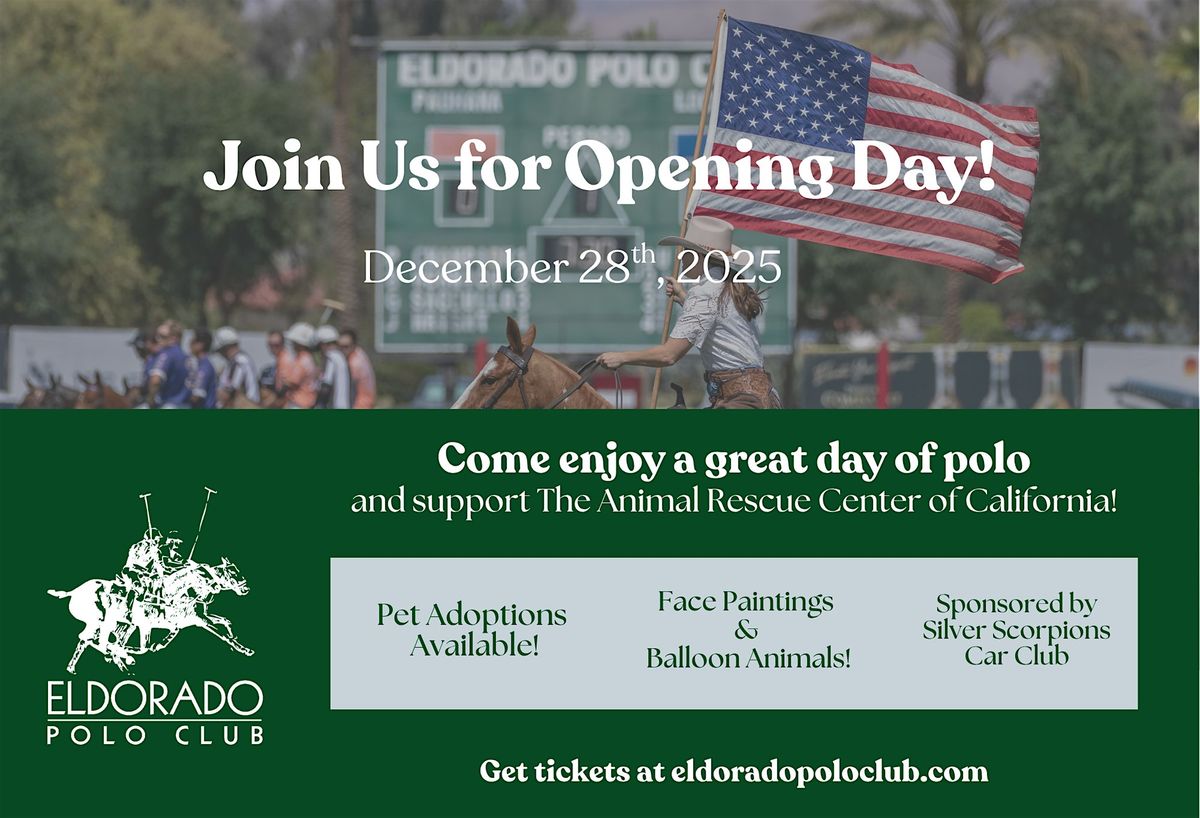 GENERAL TAILGATING - Sunday Polo - Indio, CA - 12\/28