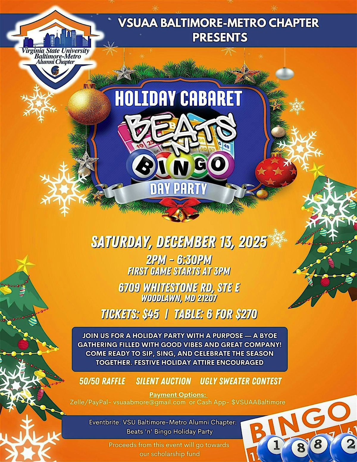 VSU Baltimore-Metro Alumni Chapter: Beats 'n' Bingo Holiday Party