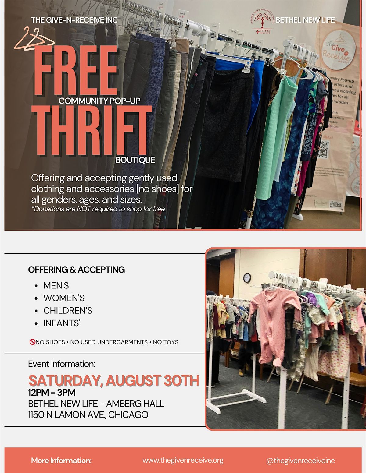 FREE Community Pop-up Thrift Boutique