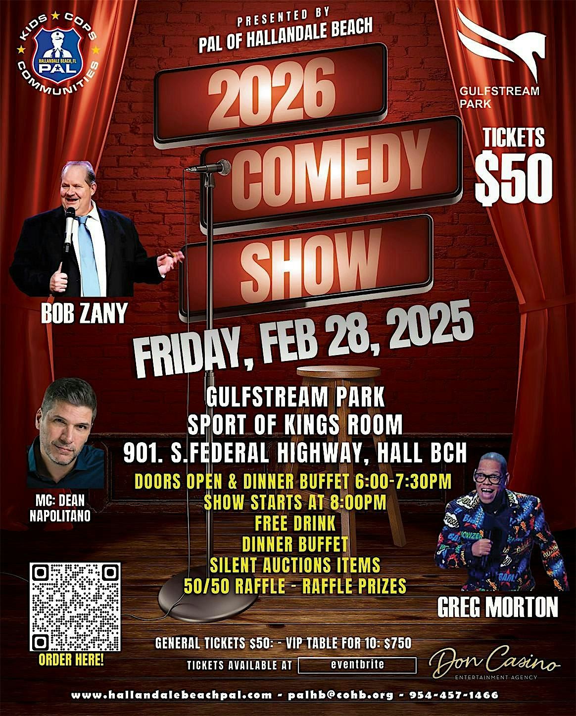 PAL of Hallandale Beach Annual Comedy Show