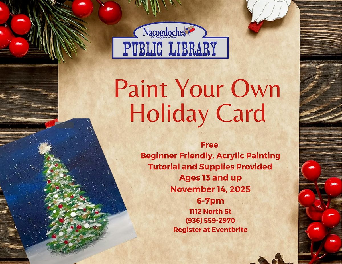 Paint Your Own Holiday Card