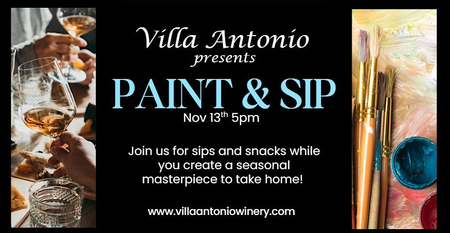 PAINT & SIP at Villa Antonio