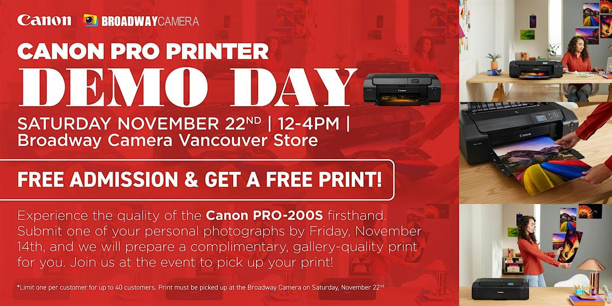 Canon Pro Printer DEMO Day @ Boradway Camera