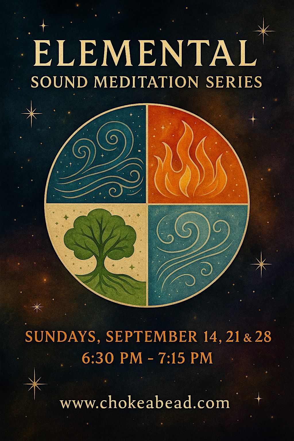 \u2728 SUNDAY\u2019S ELEMENTAL SOUND MEDITATION SERIES \u2728